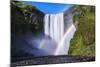 Iceland, Skogafoss. Waterfall and Rainbow-Jaynes Gallery-Mounted Photographic Print
