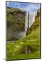 Iceland, Skogafoss. Waterfall reflects in pool.-Cathy and Gordon Illg-Mounted Photographic Print