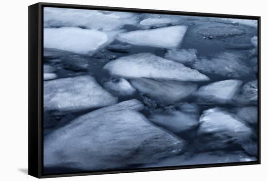 Iceland, South Iceland, Ice Deatails at Jokulsarlon Lagoon-Fortunato Gatto-Framed Stretched Canvas