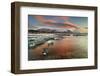 Iceland, South Iceland, Jokulsarlon, Ice on the Lagoon Reflecting the Colours of Dawn-Fortunato Gatto-Framed Photographic Print