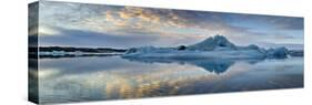 Iceland, South Iceland, Overview of the Ice Lagoon Jokulsarlon-Alessandro Carboni-Stretched Canvas