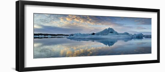 Iceland, South Iceland, Overview of the Ice Lagoon Jokulsarlon-Alessandro Carboni-Framed Photographic Print