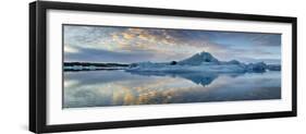 Iceland, South Iceland, Overview of the Ice Lagoon Jokulsarlon-Alessandro Carboni-Framed Photographic Print