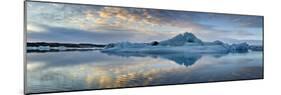 Iceland, South Iceland, Overview of the Ice Lagoon Jokulsarlon-Alessandro Carboni-Mounted Photographic Print