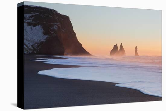 Iceland, South Iceland, the Black Beach of Vik-Alessandro Carboni-Stretched Canvas