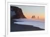 Iceland, South Iceland, the Black Beach of Vik-Alessandro Carboni-Framed Photographic Print