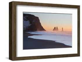 Iceland, South Iceland, the Black Beach of Vik-Alessandro Carboni-Framed Photographic Print