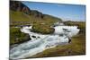 Iceland. South Region. Brunasandur. Rapids in the Odulbruara River-Inger Hogstrom-Mounted Photographic Print