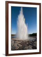 Iceland. South Region. Geyser. Strokkur Geyser-Inger Hogstrom-Framed Premium Photographic Print