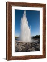 Iceland. South Region. Geyser. Strokkur Geyser-Inger Hogstrom-Framed Photographic Print