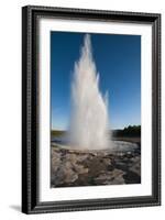 Iceland. South Region. Geyser. Strokkur Geyser-Inger Hogstrom-Framed Photographic Print