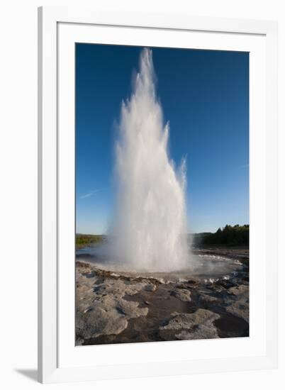 Iceland. South Region. Geyser. Strokkur Geyser-Inger Hogstrom-Framed Photographic Print