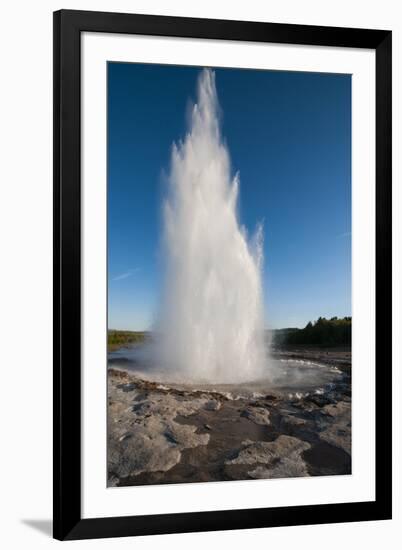 Iceland. South Region. Geyser. Strokkur Geyser-Inger Hogstrom-Framed Photographic Print