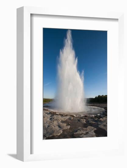 Iceland. South Region. Geyser. Strokkur Geyser-Inger Hogstrom-Framed Photographic Print