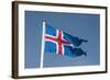 Iceland. South Region. Thingvellir. Icelandic Flag-Inger Hogstrom-Framed Photographic Print