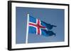 Iceland. South Region. Thingvellir. Icelandic Flag-Inger Hogstrom-Framed Photographic Print