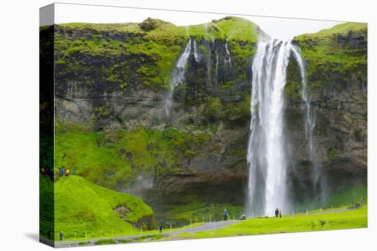 Iceland. South. Seljalandsfoss Waterfall-Inger Hogstrom-Stretched Canvas