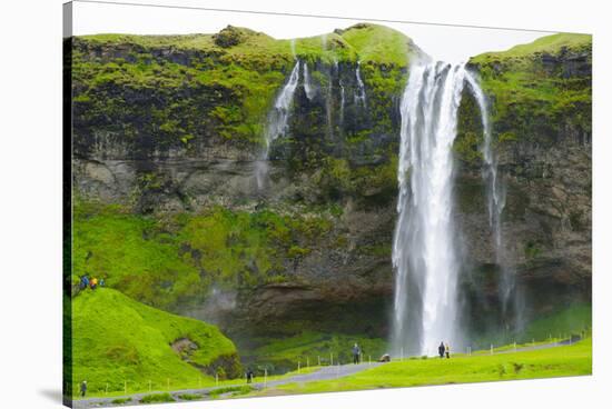 Iceland. South. Seljalandsfoss Waterfall-Inger Hogstrom-Stretched Canvas