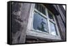 Iceland, Southern Land, Church Reflected in a House Window-Gavriel Jecan-Framed Stretched Canvas