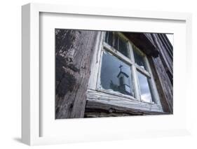 Iceland, Southern Land, Church Reflected in a House Window-Gavriel Jecan-Framed Photographic Print