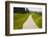 Iceland. Thingvellir. Boardwalk Throughrift in Volcanic Rock-Inger Hogstrom-Framed Photographic Print