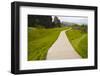 Iceland. Thingvellir. Boardwalk Throughrift in Volcanic Rock-Inger Hogstrom-Framed Photographic Print