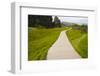 Iceland. Thingvellir. Boardwalk Throughrift in Volcanic Rock-Inger Hogstrom-Framed Photographic Print