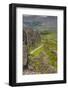 Iceland. Thingvellir. Hikers Between the Rift in the Mountain-Inger Hogstrom-Framed Photographic Print