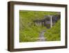 Iceland. Vatnajokull NP. Skaftafell Waterfall and Columnar Basalt-Inger Hogstrom-Framed Photographic Print