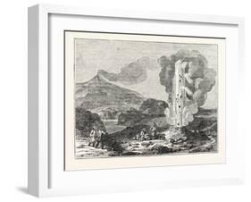 Iceland: View of a Geyser or Hot Fountain-null-Framed Giclee Print