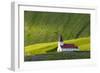 Iceland. Vik I Myrdal. Church on the Hill-Inger Hogstrom-Framed Photographic Print