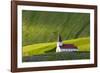 Iceland. Vik I Myrdal. Church on the Hill-Inger Hogstrom-Framed Photographic Print