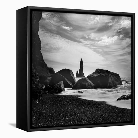 Iceland Vik Rocks-Nina Papiorek-Framed Stretched Canvas