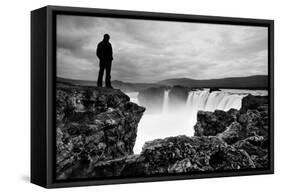 Iceland Waterfall-Nina Papiorek-Framed Stretched Canvas