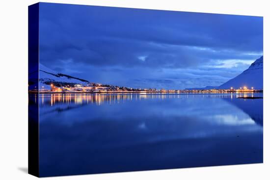 Iceland, West Fjords, View About the Skutulusfjördur on Isafjördur-Bernd Rommelt-Stretched Canvas