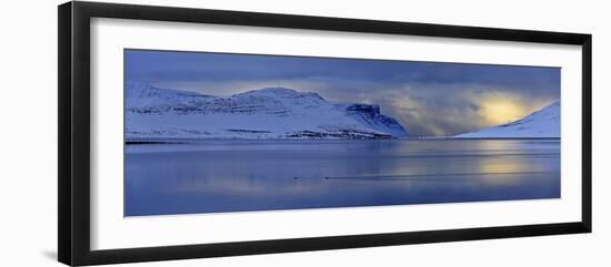 Iceland, West Fjords, Winter Scenery in the Dyrafjördur Close Pingeyri-Bernd Rommelt-Framed Photographic Print