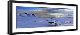 Iceland, West Fjords, Winter Scenery in the Dyrafjördur Close Pingeyri-Bernd Rommelt-Framed Photographic Print