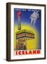 Iceland-Curt Teich & Company-Framed Art Print