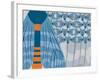 Icelandic Blue Bees-Belen Mena-Framed Giclee Print