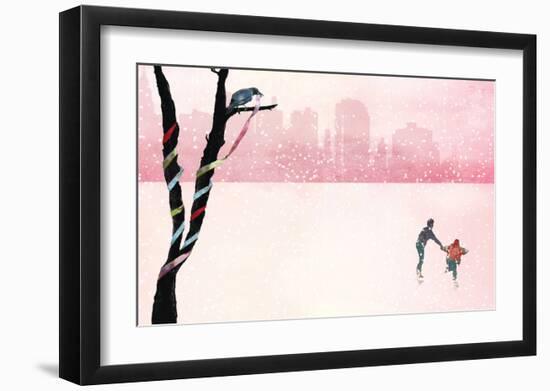 Iceskating-Nancy Tillman-Framed Art Print