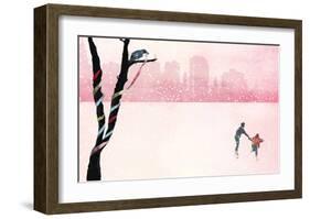 Iceskating-Nancy Tillman-Framed Art Print