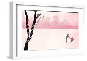 Iceskating-Nancy Tillman-Framed Premium Giclee Print