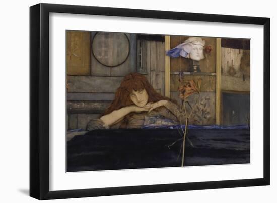 Ich Schliesse Mich Selbst Ein (I Lock My Door Upon Myself), 1891-Fernand Khnopff-Framed Giclee Print