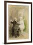 Ichabod Crane and Katrin Van Tassel, C.1893-George Henry Boughton-Framed Giclee Print