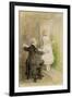 Ichabod Crane and Katrin Van Tassel, C.1893-George Henry Boughton-Framed Giclee Print