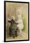 Ichabod Crane and Katrin Van Tassel, C.1893-George Henry Boughton-Framed Giclee Print