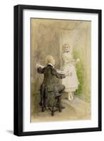 Ichabod Crane and Katrin Van Tassel, C.1893-George Henry Boughton-Framed Giclee Print