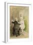 Ichabod Crane and Katrin Van Tassel, C.1893-George Henry Boughton-Framed Giclee Print