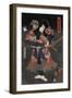 Ichikawa Danj-Ro VIII in a Scene from the Play Raigo Ajari Kaisoden-Toyokuni Utagawa-Framed Art Print