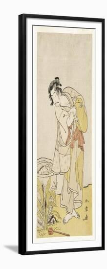 Ichikawa Danjuro V from the Play Shida Yuzuri Wa Horai Soga, 1775-Katsukawa Shunsho-Framed Giclee Print